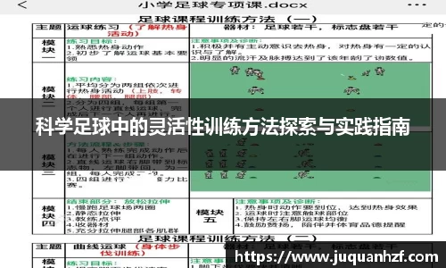 科学足球中的灵活性训练方法探索与实践指南