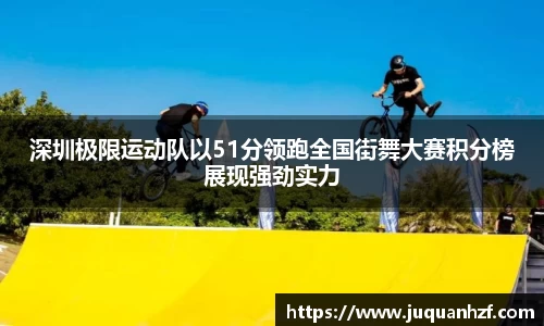 深圳极限运动队以51分领跑全国街舞大赛积分榜展现强劲实力